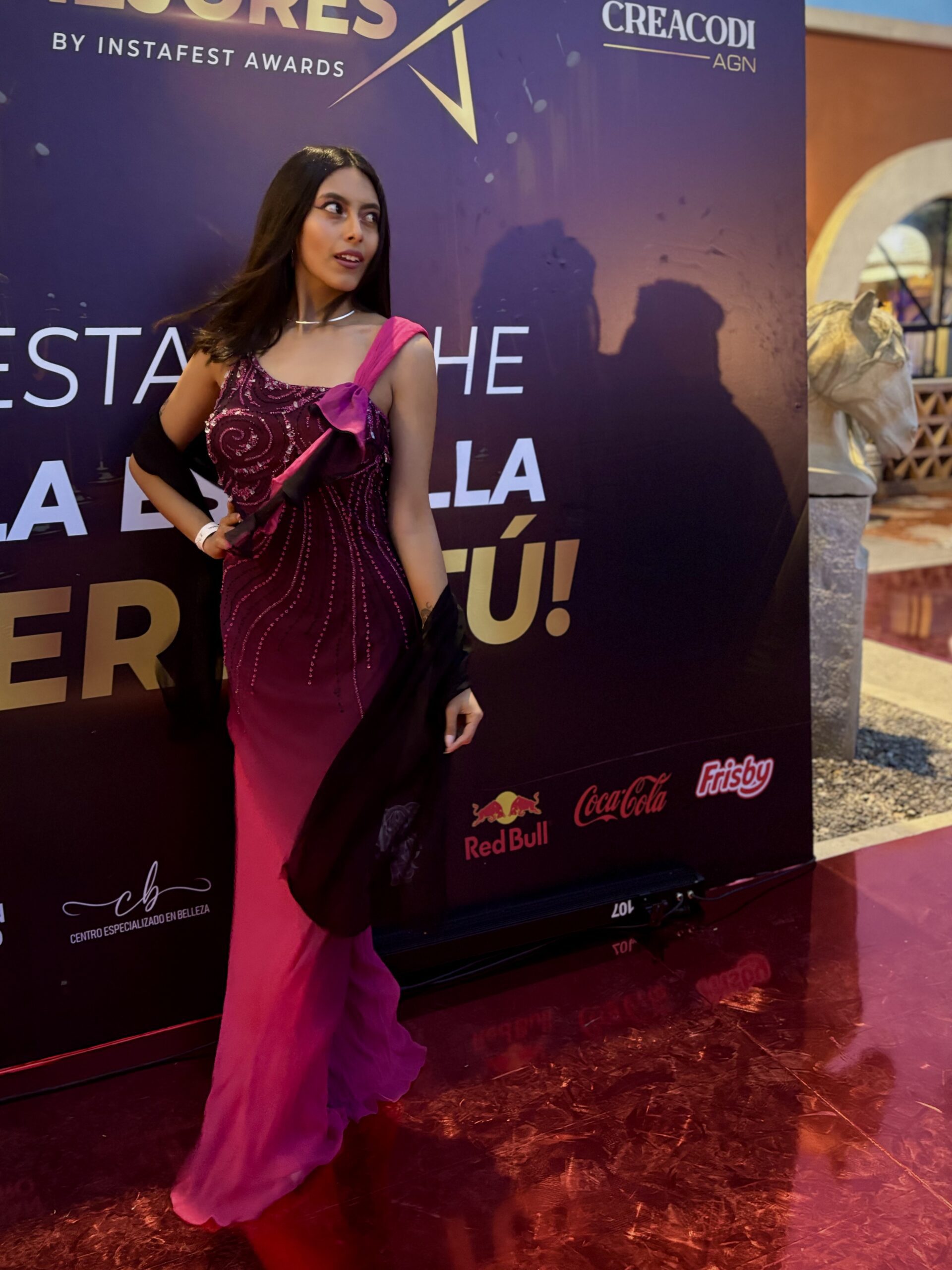 Ximena en un evento de gala